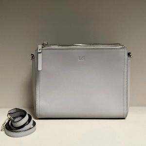 Lo & Sons The Pearl Crossbody Bag in light grey